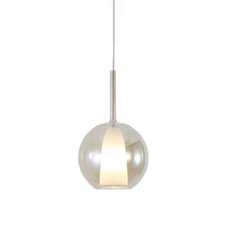 Glass Hanging Pendant Light Modern Style Suspension Pendant Light for Dining Room