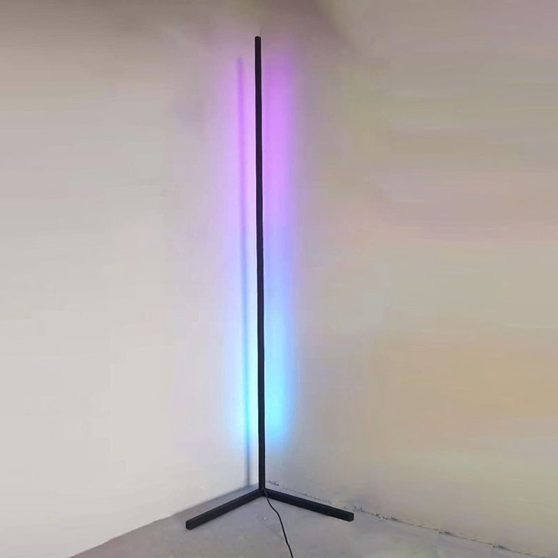 Minimalist Style Metal LED Floor Lamp Modern Geometry Line Floor Light for Living Room