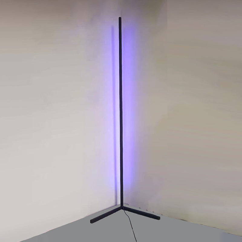 Minimalist Style Metal LED Floor Lamp Modern Geometry Line Floor Light for Living Room