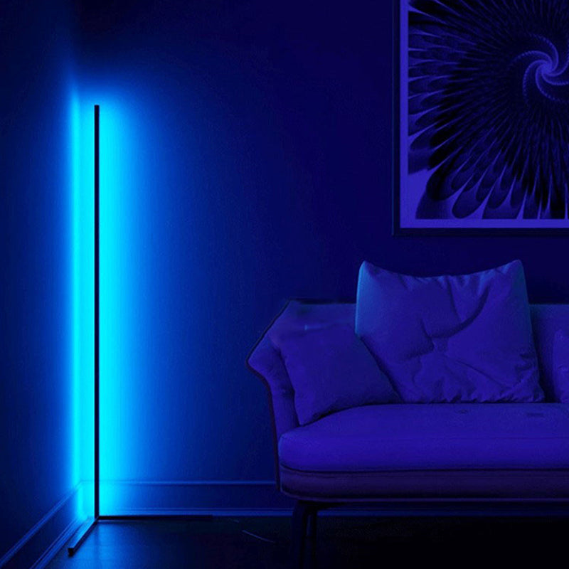 Minimalist Style Metal LED Floor Lamp Modern Geometry Line Floor Light for Living Room