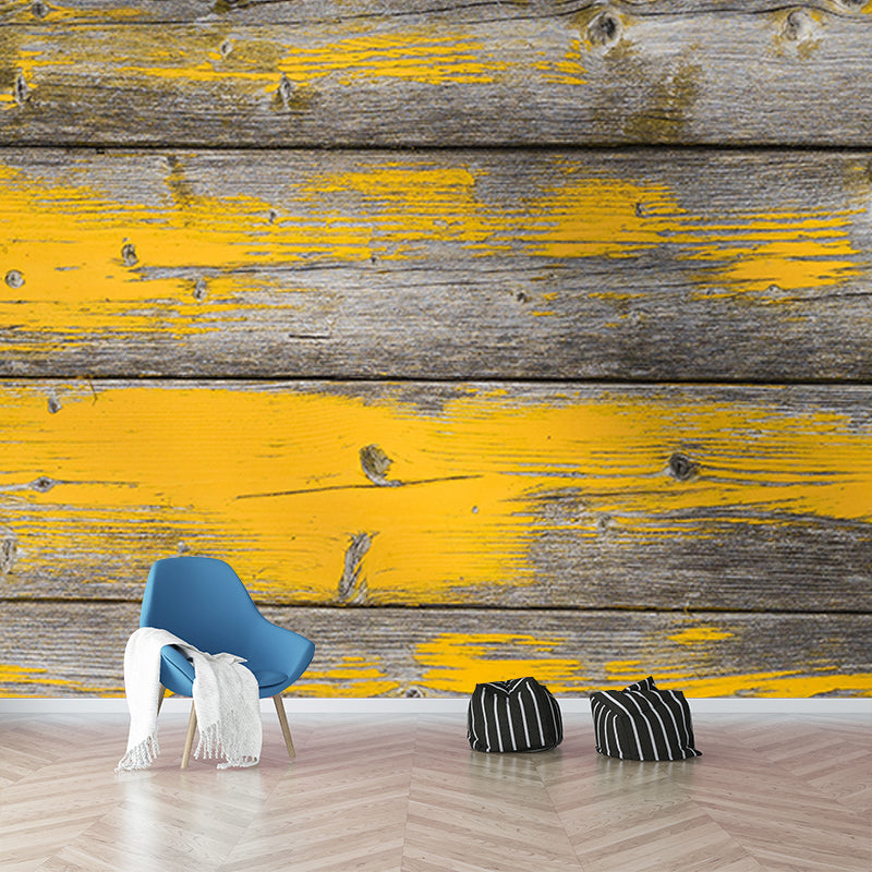 Modern Style Photography Mural Wallpaper Wood Grain Indoor Wall Mural