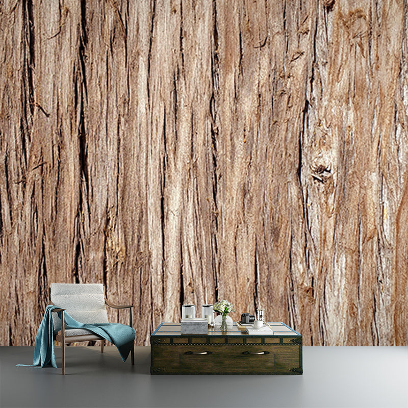 Modern Style Photography Mural Wallpaper Wood Grain Indoor Wall Mural