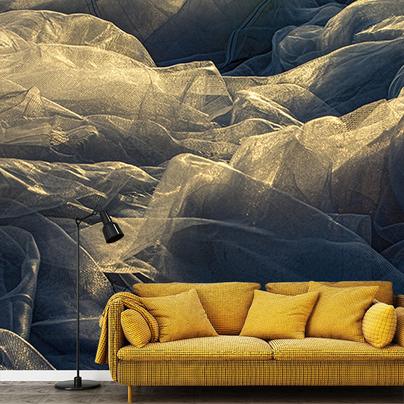 Texture Resistant Mural Wallpaper Environment Friendly Sleeping Room Wall Mural