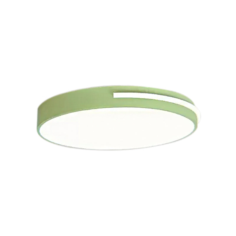 Acrylic Slim Round Flush Mount Light Kid Bedroom Nordic Stylish Ceiling Lamp