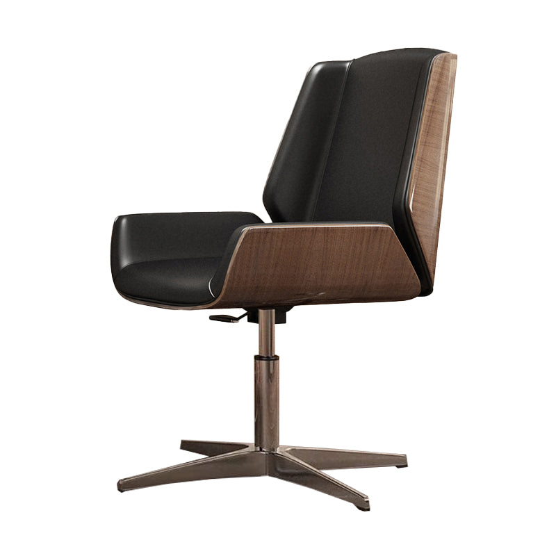 Executive Ergonomic Computer Chair Silver Metal Base Contemporary Office Chair