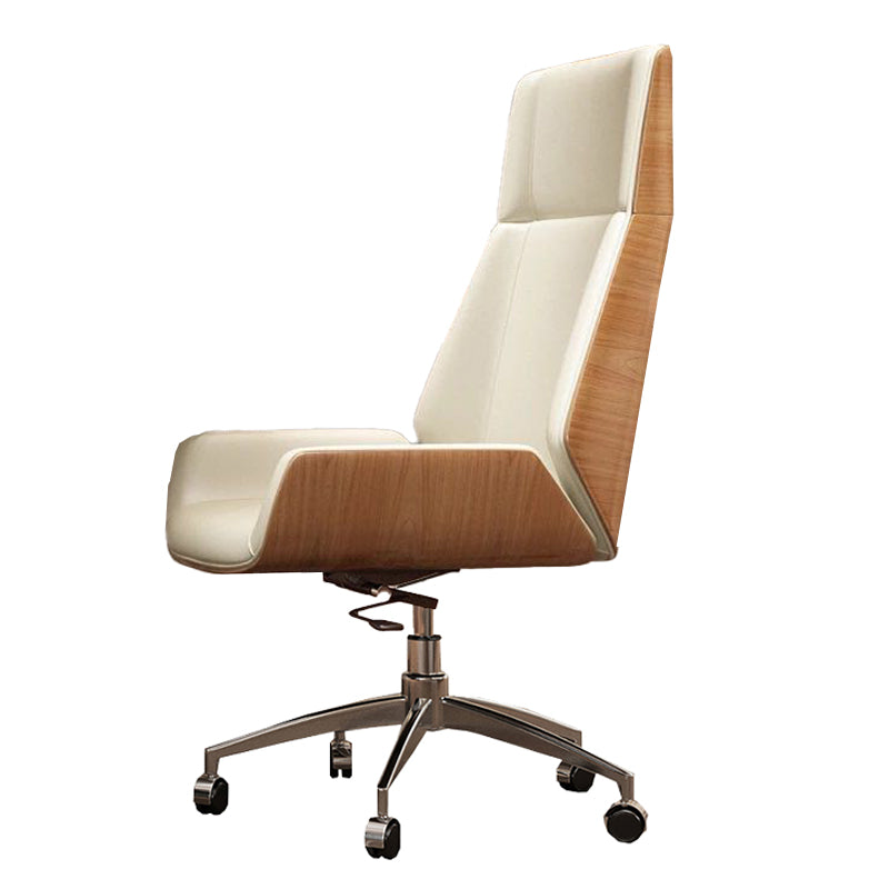 Executive Ergonomic Computer Chair Silver Metal Base Contemporary Office Chair