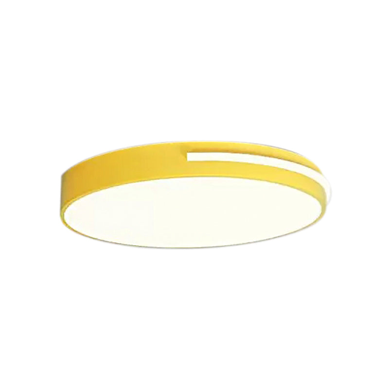 Acrylic Slim Round Flush Mount Light Kid Bedroom Nordic Stylish Ceiling Lamp