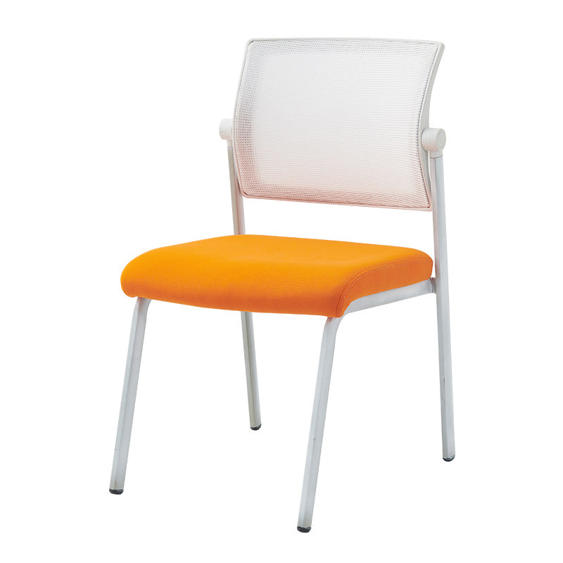 Modern Black Aluminium Base Conference Chair with Low Back Home Office Chair