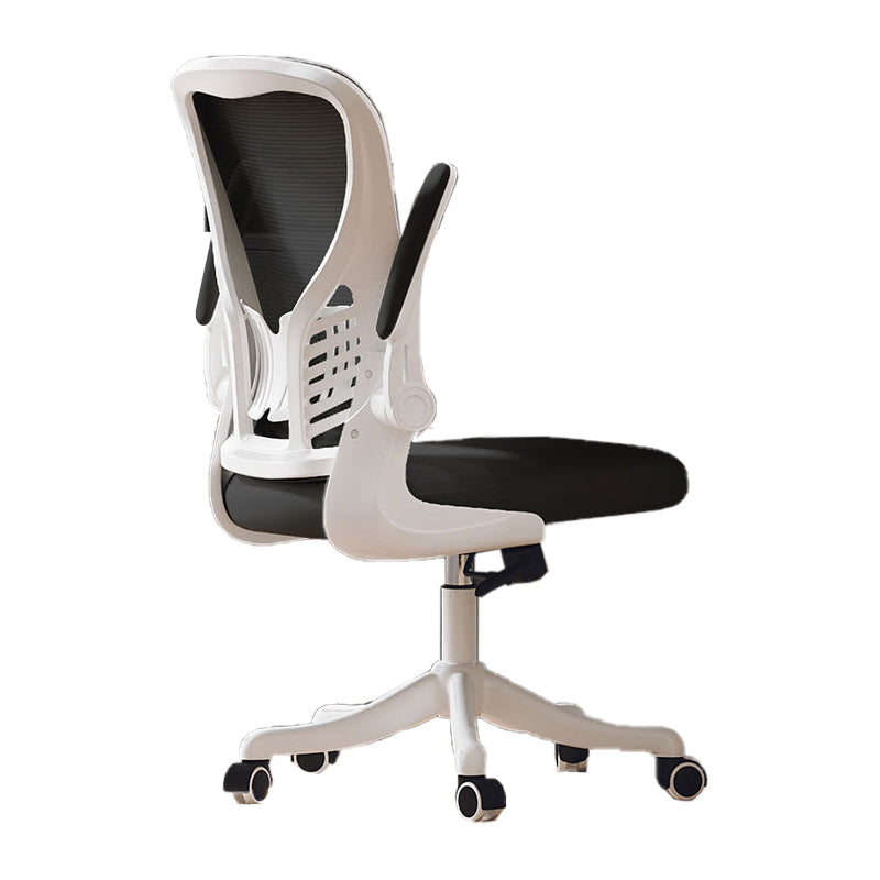 High Back Office Chair with Sponge Cushion Adjustable Arm Nylon Office Chair