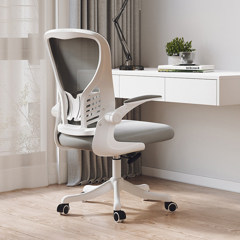 High Back Office Chair with Sponge Cushion Adjustable Arm Nylon Office Chair
