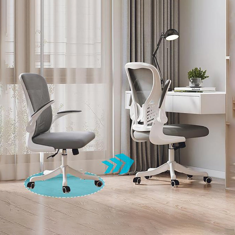 High Back Office Chair with Sponge Cushion Adjustable Arm Nylon Office Chair