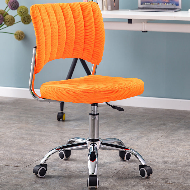Modern Style Task Chair Mid-Back Ergonomic Armless Office Chair