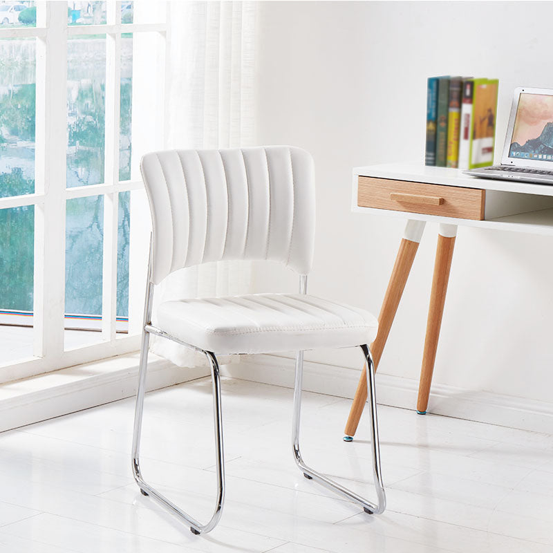 Modern Style Task Chair Mid-Back Ergonomic Armless Office Chair