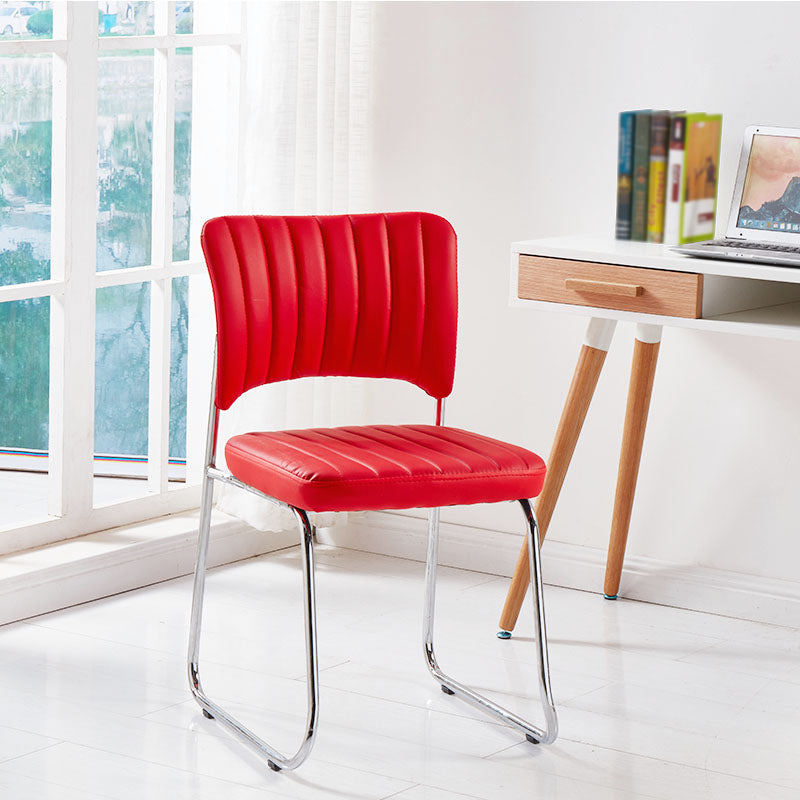 Modern Style Task Chair Mid-Back Ergonomic Armless Office Chair