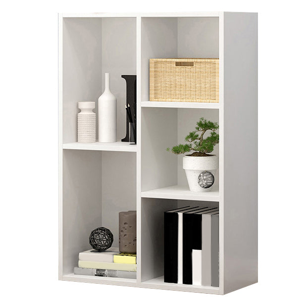 Wood Standard Bookshelf Contemporary Style Bookcase for Living Room