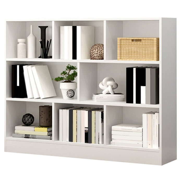 Wood Standard Bookshelf Contemporary Style Bookcase for Living Room