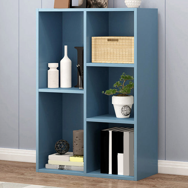 Wood Standard Bookshelf Contemporary Style Bookcase for Living Room