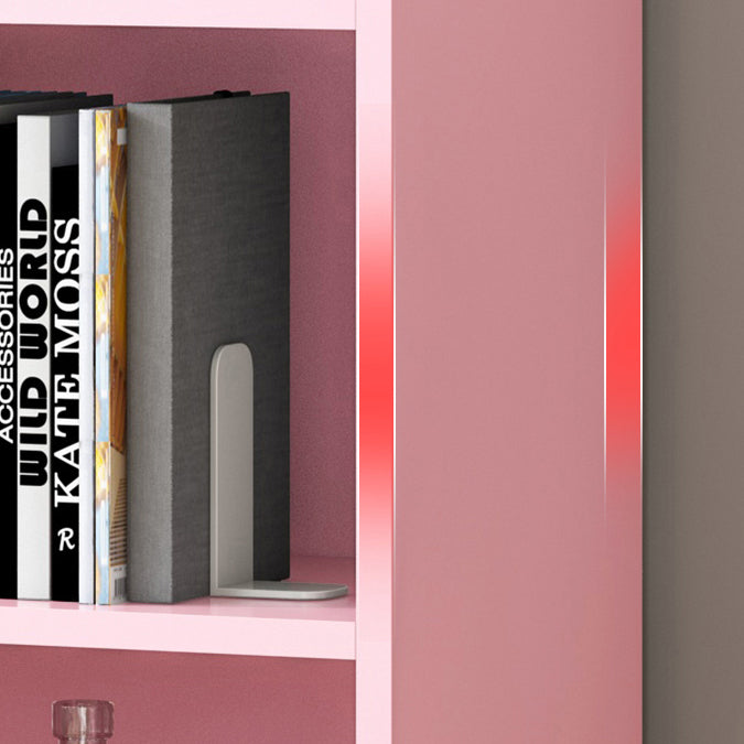 Wood Standard Bookshelf Contemporary Style Bookcase for Living Room