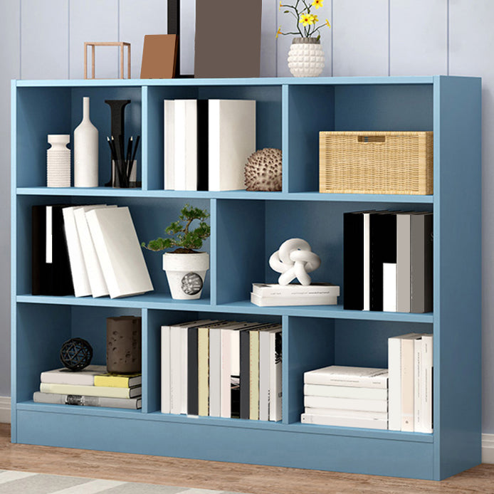 Wood Standard Bookshelf Contemporary Style Bookcase for Living Room