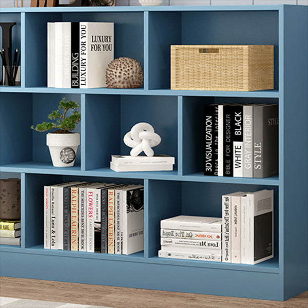 Wood Standard Bookshelf Contemporary Style Bookcase for Living Room