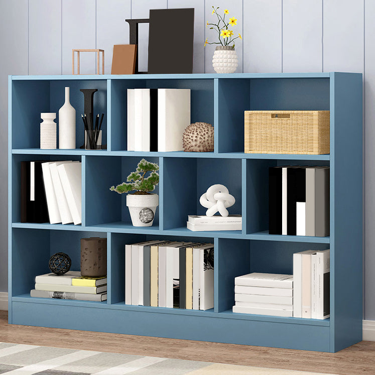 Wood Standard Bookshelf Contemporary Style Bookcase for Living Room