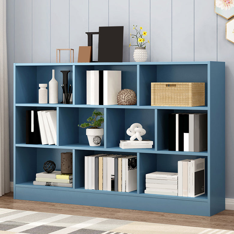 Wood Standard Bookshelf Contemporary Style Bookcase for Living Room
