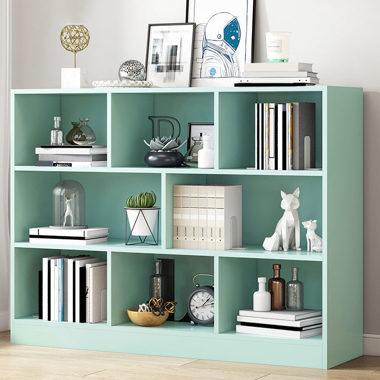 Wood Standard Bookshelf Contemporary Style Bookcase for Living Room