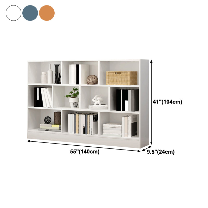 Wood Standard Bookshelf Contemporary Style Bookcase for Living Room
