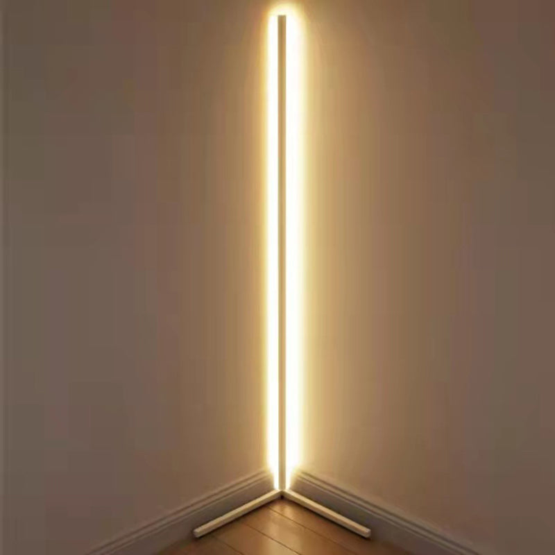 Minimalist Style Metal LED Floor Lamp Modern Geometry Line Floor Light for Living Room