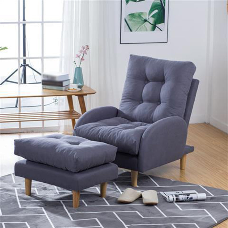 Linen Convertible Chair 24.8"L x 33.4"W x 36.2" H Chair for Living Room