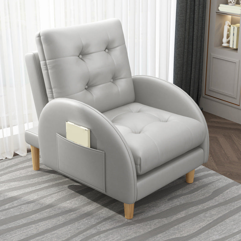 26.37" L x 29.52" W x 37.40" H Accent Armchair with Adjustable Tufted Back