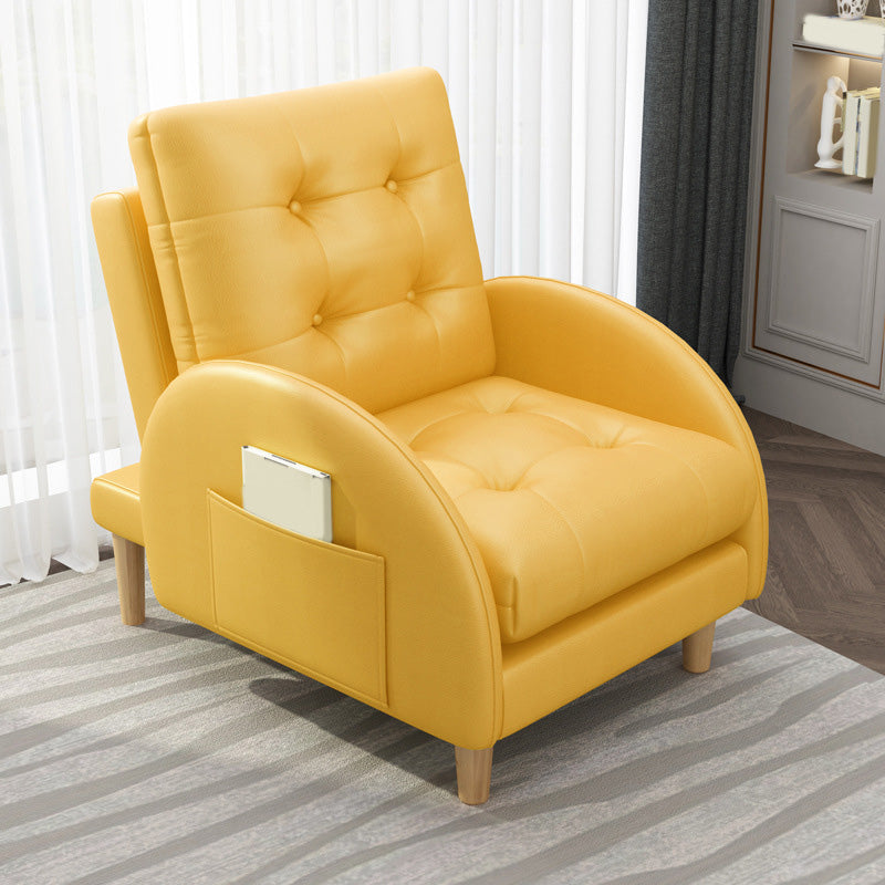 26.37" L x 29.52" W x 37.40" H Accent Armchair with Adjustable Tufted Back