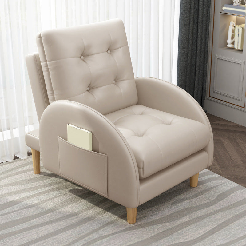 26.37" L x 29.52" W x 37.40" H Accent Armchair with Adjustable Tufted Back