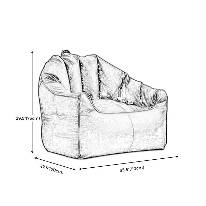 Faux Leather Arms Included Chair 35.4"L x 27.5"W x 29.5" H Chair for Living Room