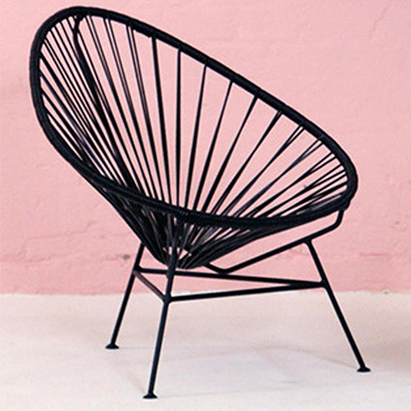 31.49" L x 37.40" W x 37.40" H Papasan Chair Armless Accent Chair for Living Room