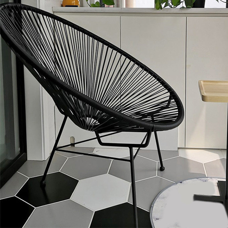 31.49" L x 37.40" W x 37.40" H Papasan Chair Armless Accent Chair for Living Room