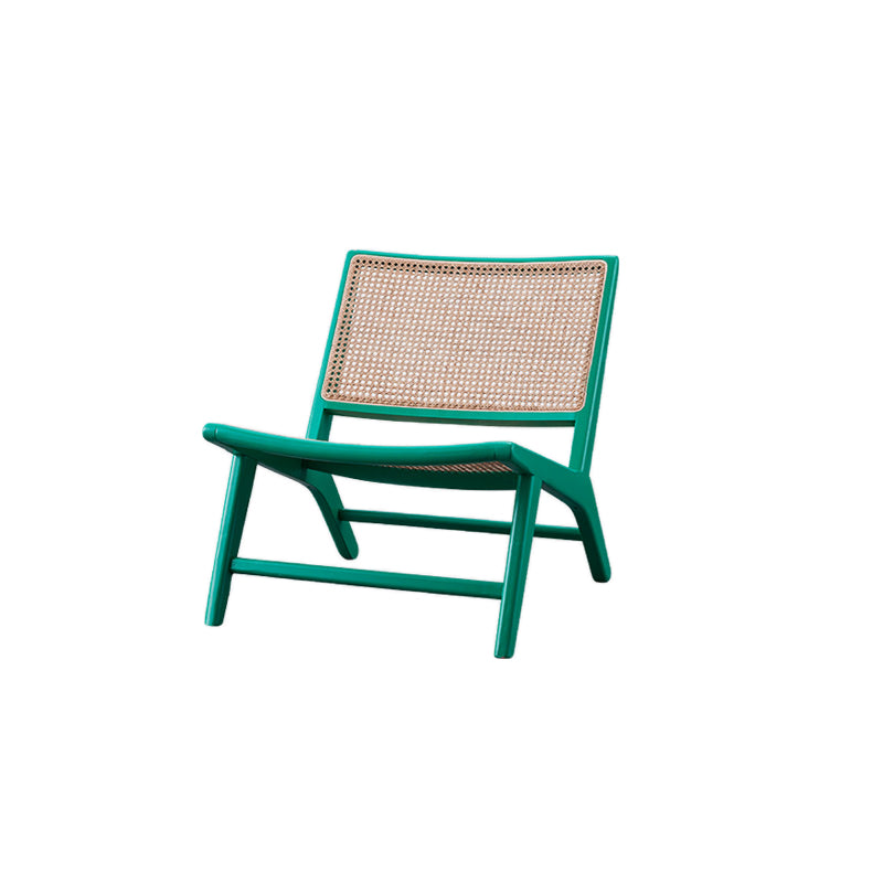 Wood Armless Chair Slipper Accent Chair Tight Back Chair for Living Room