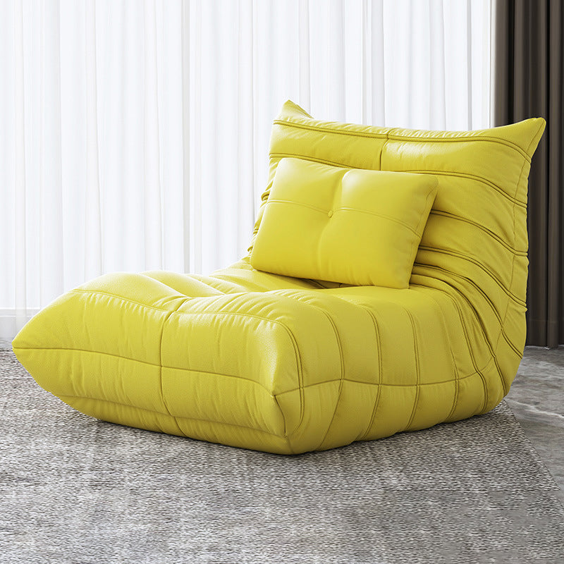 Bonded Leather Armless Chair 34.6"L x 39.3"W x 28.3" H Chair for Living Room