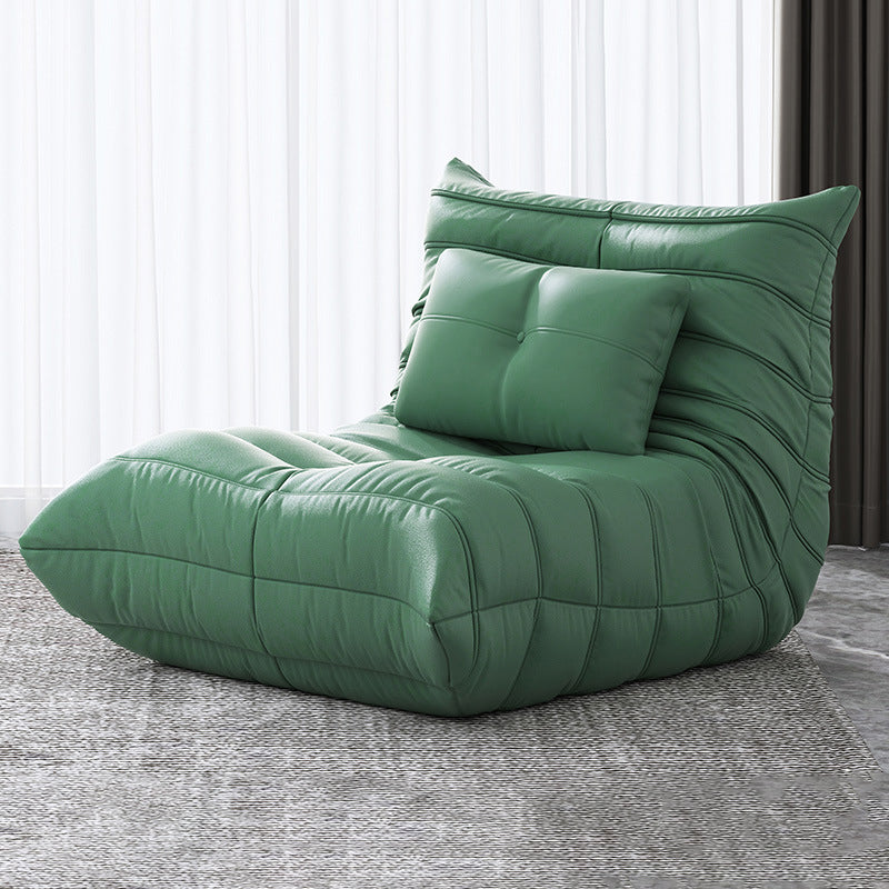 Bonded Leather Armless Chair 34.6"L x 39.3"W x 28.3" H Chair for Living Room