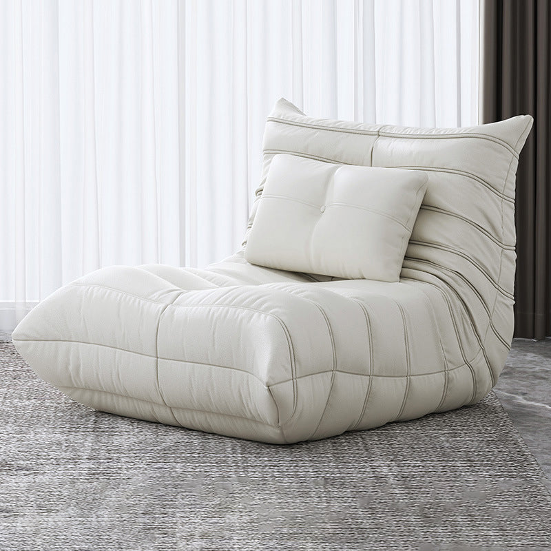 Bonded Leather Armless Chair 34.6"L x 39.3"W x 28.3" H Chair for Living Room