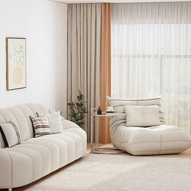 Bonded Leather Armless Chair 34.6"L x 39.3"W x 28.3" H Chair for Living Room