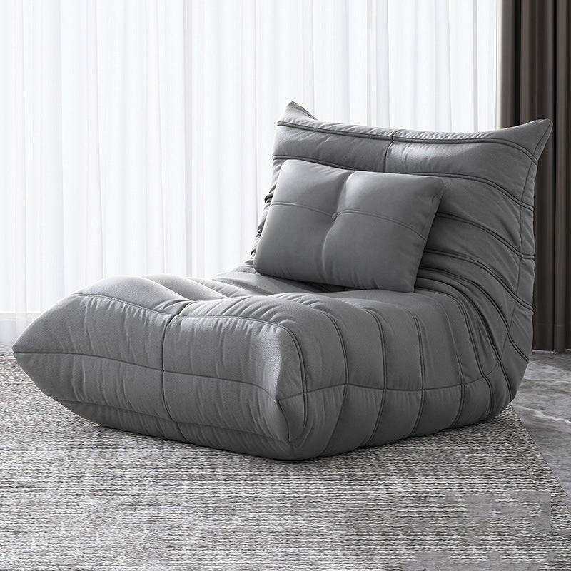 Bonded Leather Armless Chair 34.6"L x 39.3"W x 28.3" H Chair for Living Room