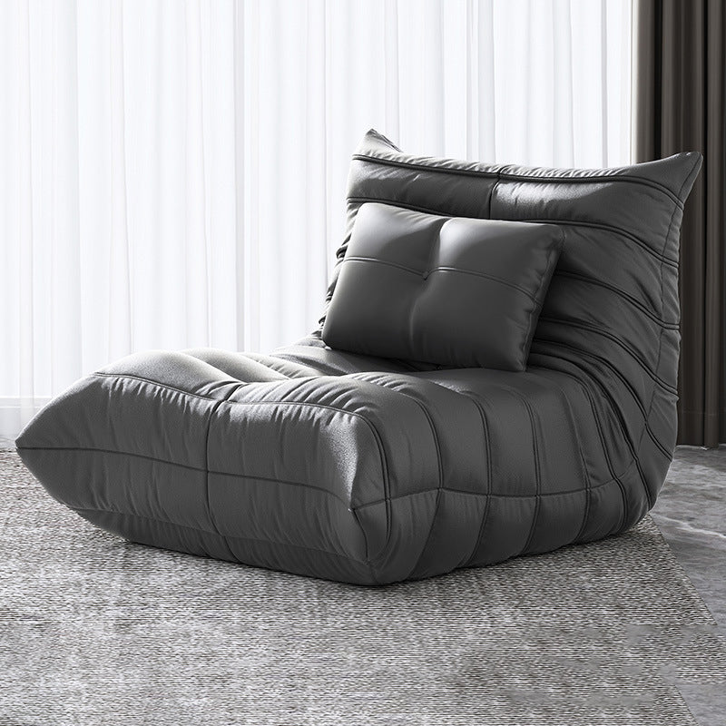 Bonded Leather Armless Chair 34.6"L x 39.3"W x 28.3" H Chair for Living Room