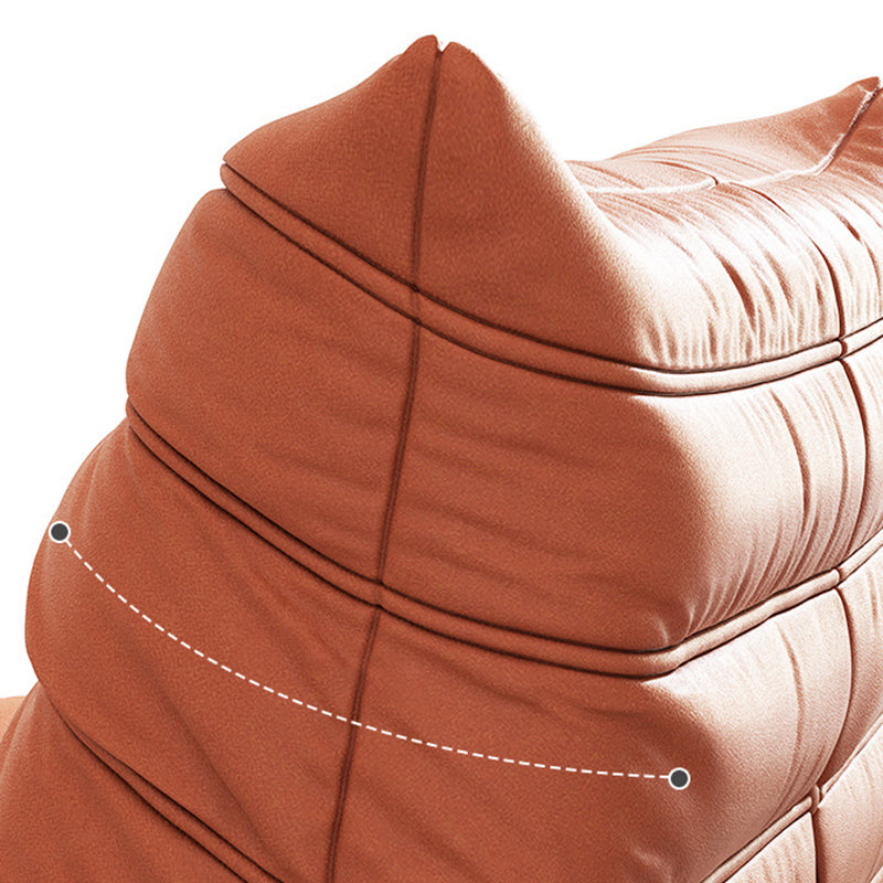 Bonded Leather Armless Chair 34.6"L x 39.3"W x 28.3" H Chair for Living Room