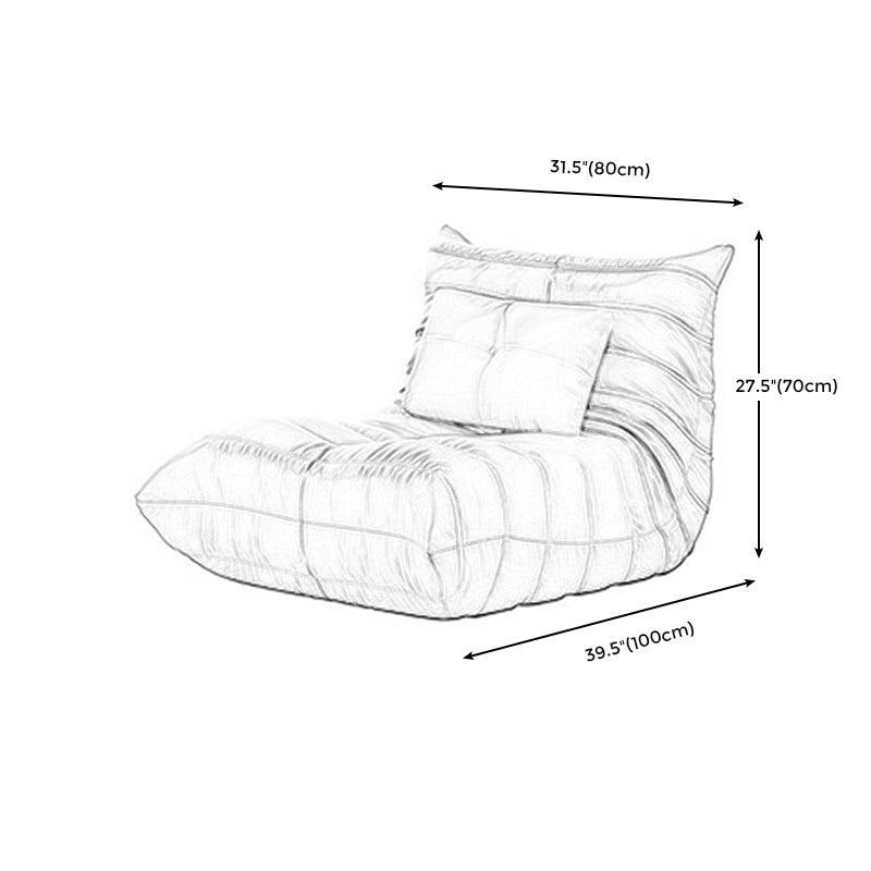 Bonded Leather Armless Chair 34.6"L x 39.3"W x 28.3" H Chair for Living Room