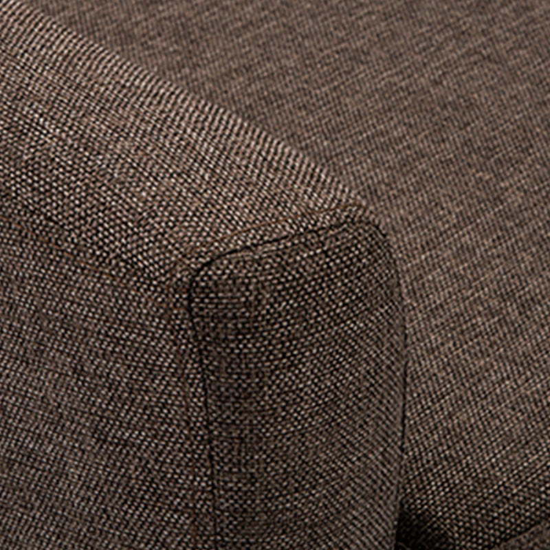 26.77" L x 27.55" W x 32.67" H Linen Barrel Accent Chair Sloped Arms Barrel Chair