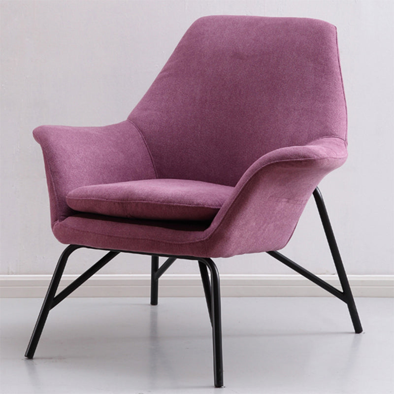 33.46" L x 30.70" W x 34.64" H Linen Accent Chair Flared Arms Lounge Chair