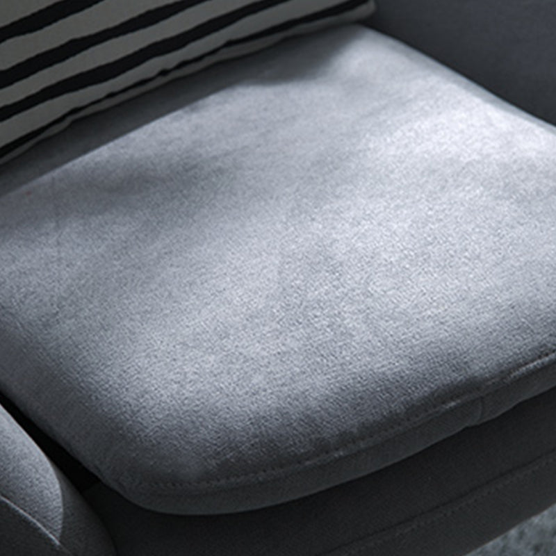 33.46" L x 30.70" W x 34.64" H Linen Accent Chair Flared Arms Lounge Chair