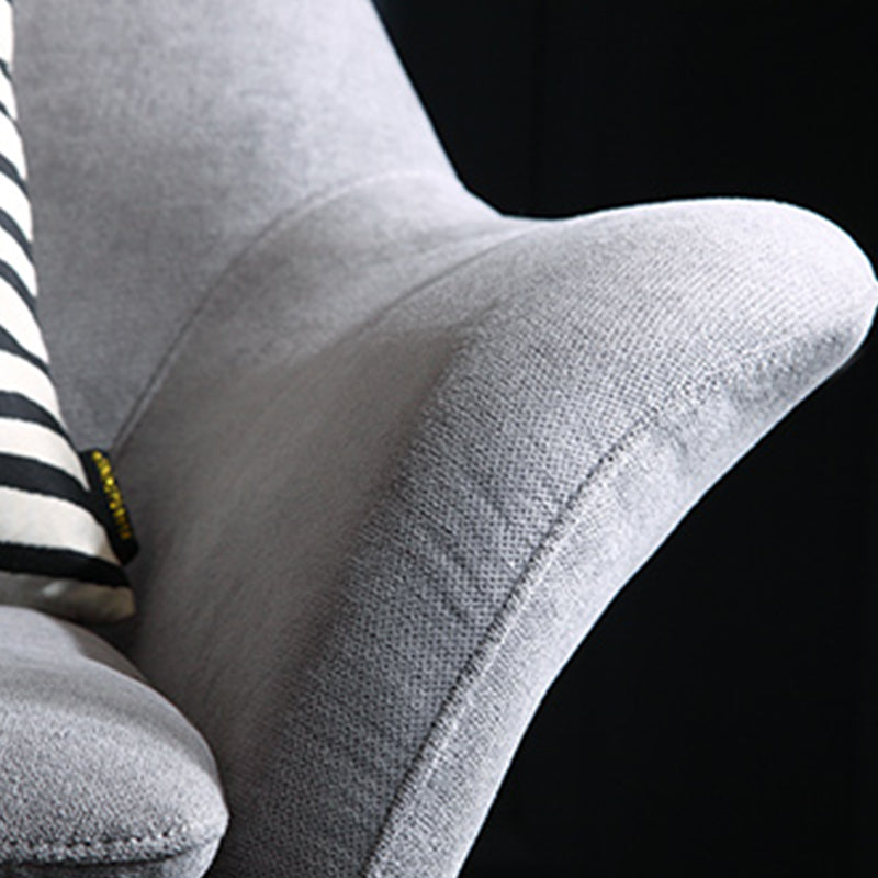 33.46" L x 30.70" W x 34.64" H Linen Accent Chair Flared Arms Lounge Chair