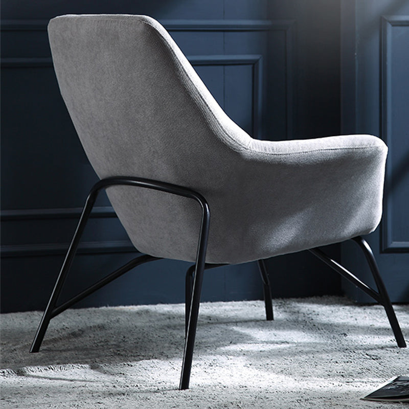 33.46" L x 30.70" W x 34.64" H Linen Accent Chair Flared Arms Lounge Chair